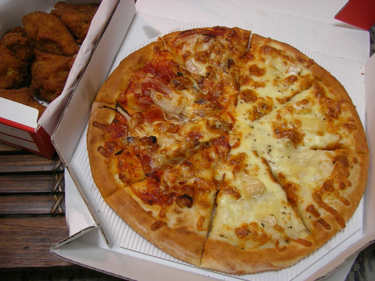 A pizza on a plate