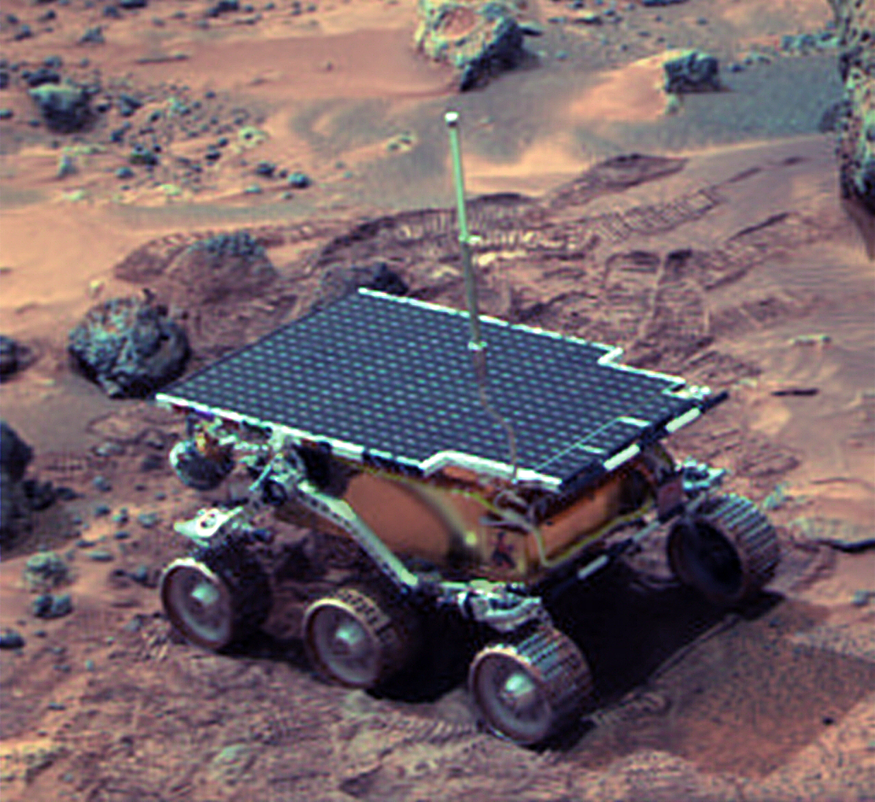 NASA's Sojourner rover on Mars in July 1997
